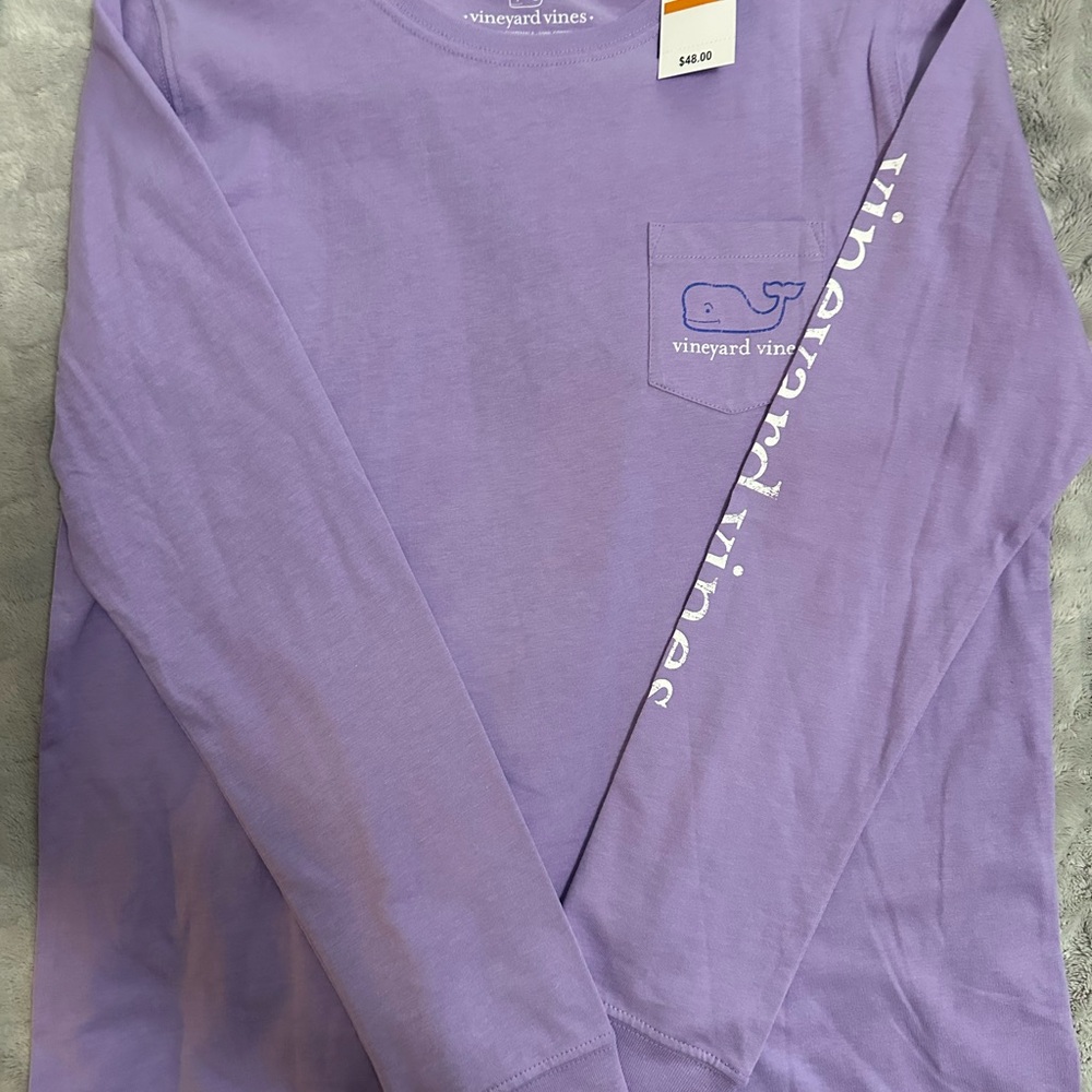Vineyard Vines Purple Long Sleeve Tee